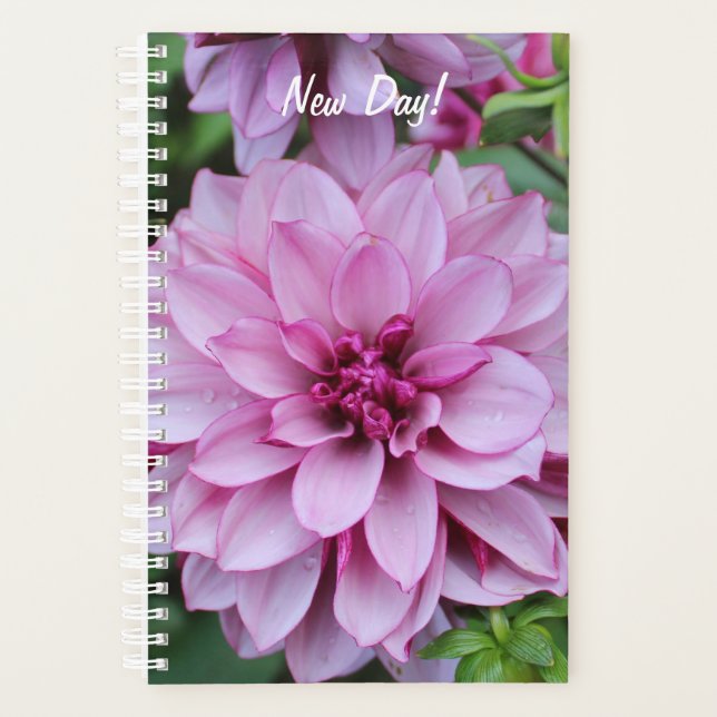 Lila Daliha Bloom Foto Planer (Vorderseite)