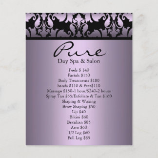 Lila-Damask-Flugblatt Flyer