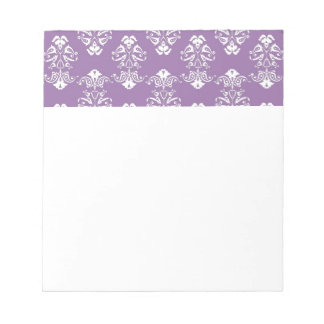 Lila Damask Notepad Notizblock