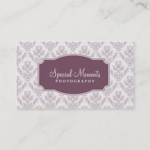Lila Damask-Visitenkarte Visitenkarte