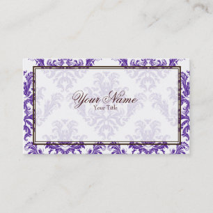 Lila Damast-Geschäfts-Karte Visitenkarte