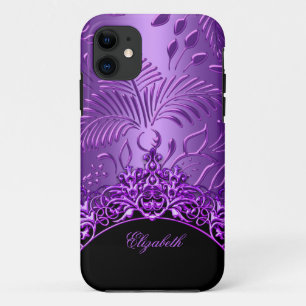 Lila Damast-Muster iPhone 5 elegant klassisch Case-Mate iPhone Hülle
