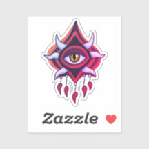 Lila Dämonenauge - Kunst des gotischen Okkultismus