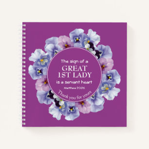 Lila Danke, Pastor 1. Lady Notebook Notizbuch