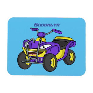 Lila Darstellung des Cartoon von Quad Magnet