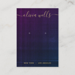 Lila Darstellung von Textskripten für Navy Visitenkarte