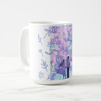 Lila Datum Kaffeetasse