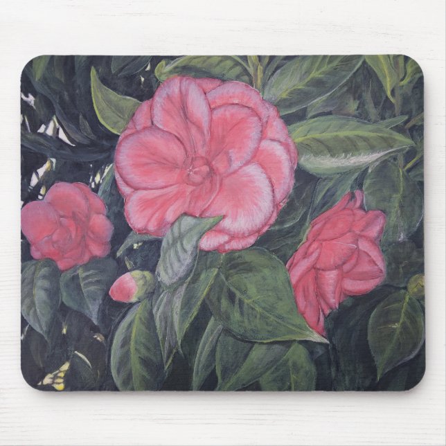 Lila Dawn Camellia Mousepad (Vorne)