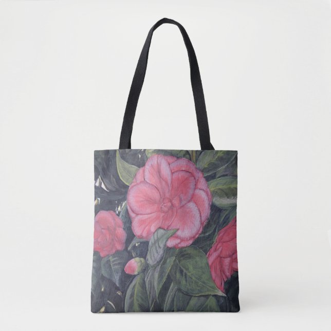 Lila Dawn Camellia Tasche (Vorderseite)