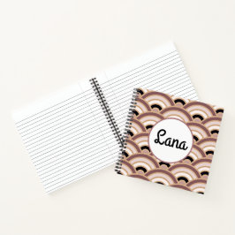 Lila Déco in Rosa und Rosa Notizbuch