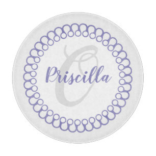 Lila Decorcle Monogram Cutting Board Schneidebrett