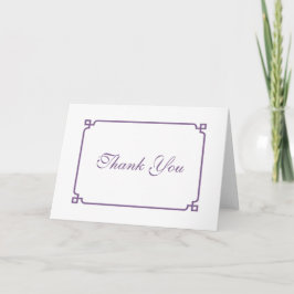 Lila Deko Chic Wedding Vielen Dank Dankeskarte