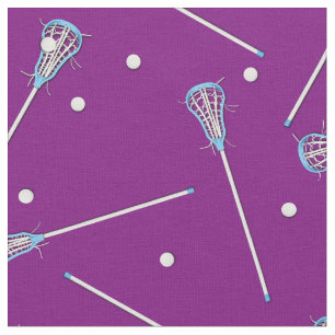 Lila Dekoration von Lacrosse Sports Boys Stoff