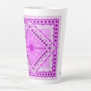 LILA DEKORATIVE ART TASSE