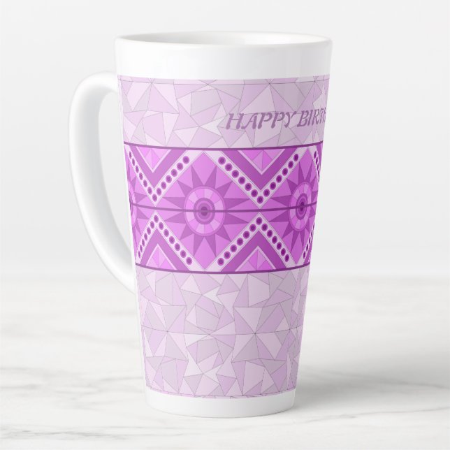 LILA DEKORATIVE ART TASSE (Linke Ecke)