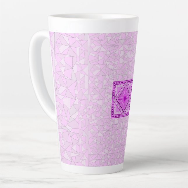 LILA DEKORATIVE ART TASSE (Linke Ecke)