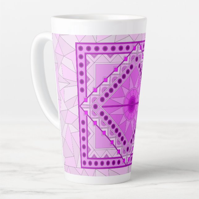 LILA DEKORATIVE ART TASSE (Linke Ecke)