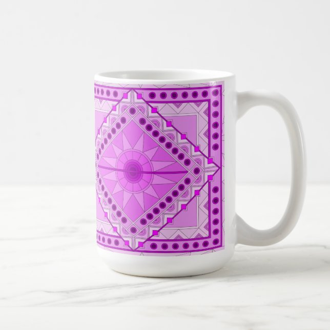 LILA DEKORATIVE ART TASSE (Rechts)