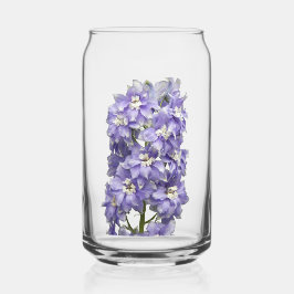 Lila Delphinium Blüten Dosenglas
