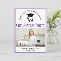 Lila Dental School Foto Custom Graduation Party
