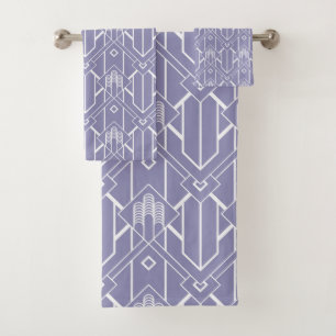 Lila Design Badhandtuch Set
