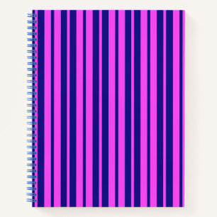 Lila Design der Streifen Notizbuch