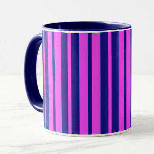 Lila Design der Streifen Tasse