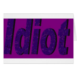lila Design "Idiot"