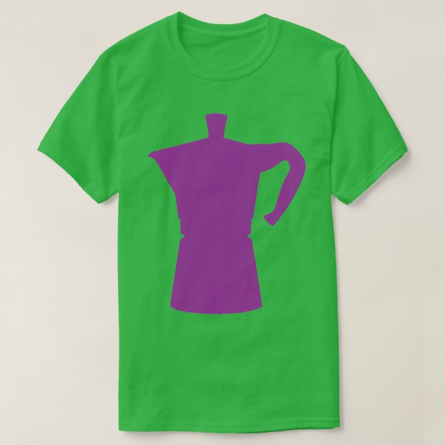 Lila Design von Moka Pot Limited T-Shirt (Design vorne)
