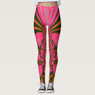 Lila Designhintergrund Frauen Leggings