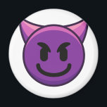 Lila Devil Emoji Magnet<br><div class="desc">Lila Devil Emoji Magnet</div>