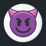 Lila Devil Emoji Magnet<br><div class="desc">Lila Devil Emoji Magnet</div>