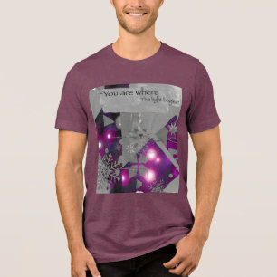 Lila Diamant-Glow-Tee Tri-Blend Shirt