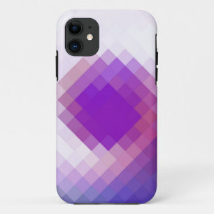 Lila Diamant nahtloses Grafikdesign iPhone 11 Hülle