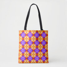 Lila Diamant und Orangenkreuz
