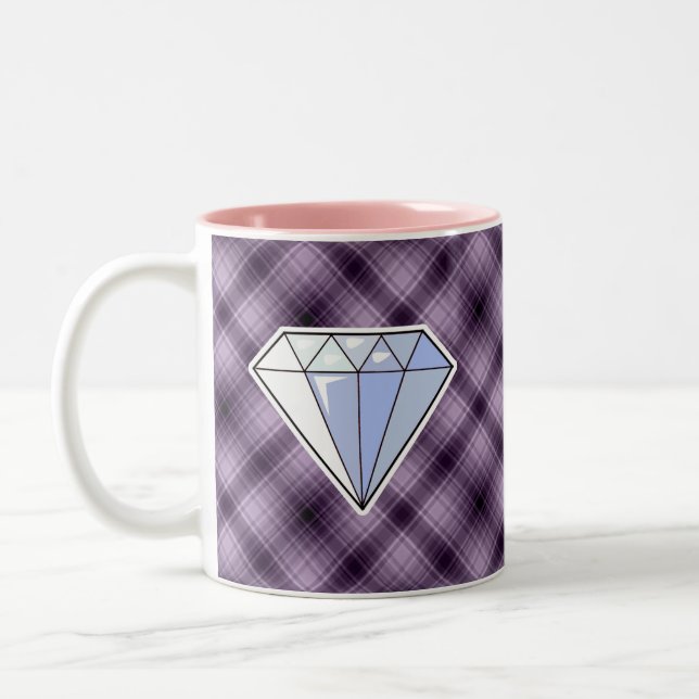 Lila Diamant Zweifarbige Tasse (Links)