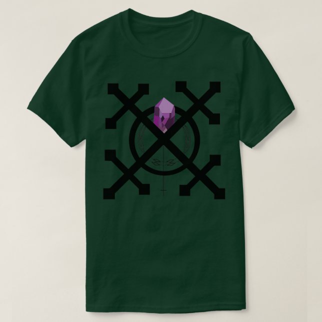 Lila DiamantEmblem T-Shirt (Design vorne)