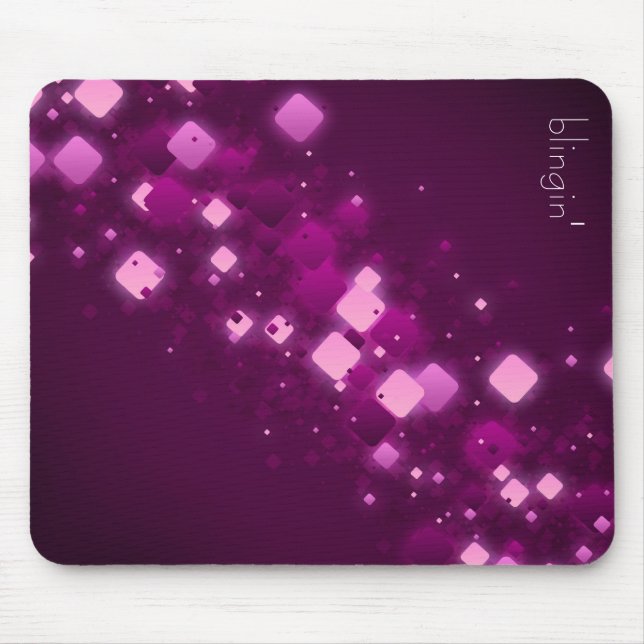 Lila Diamanten + blingin mousepad (Vorne)