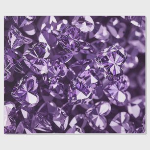 Lila Diamanten Geschenkpapier