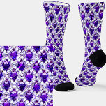 Lila Diamanten-Quadrat-Schnitt Socken<br><div class="desc">Lila Diamonds Square Cut Socken - sehen Sie mehr tolle Socken Designs in meinem Geschäft.</div>
