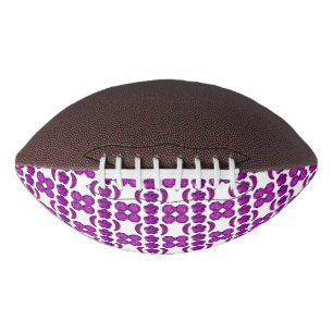 Lila Diamantendesign Football