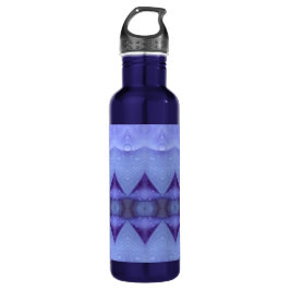 Lila Diamond Ikat Yoga Mat Edelstahlflasche