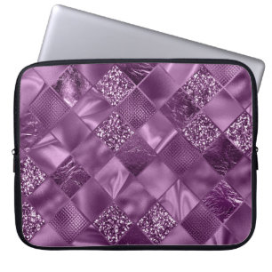 LILA DIAMOND SHIMMER DIAMOND PATTERN LAPTOPSCHUTZHÜLLE