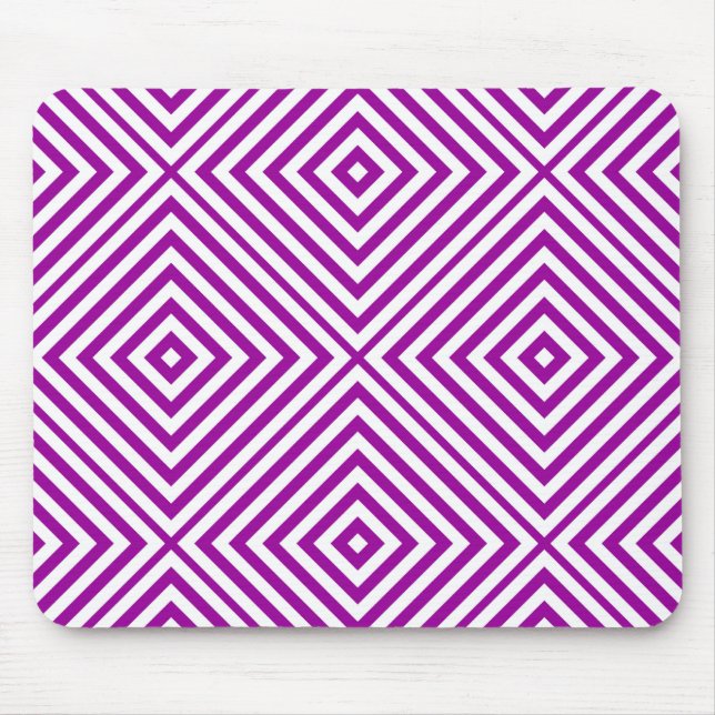 Lila Diamond Zickzack Mousepad (Vorne)