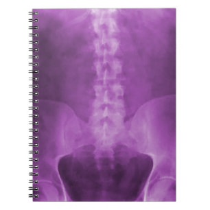 Lila Digital-X-Ray-Art-Notebook Notizblock