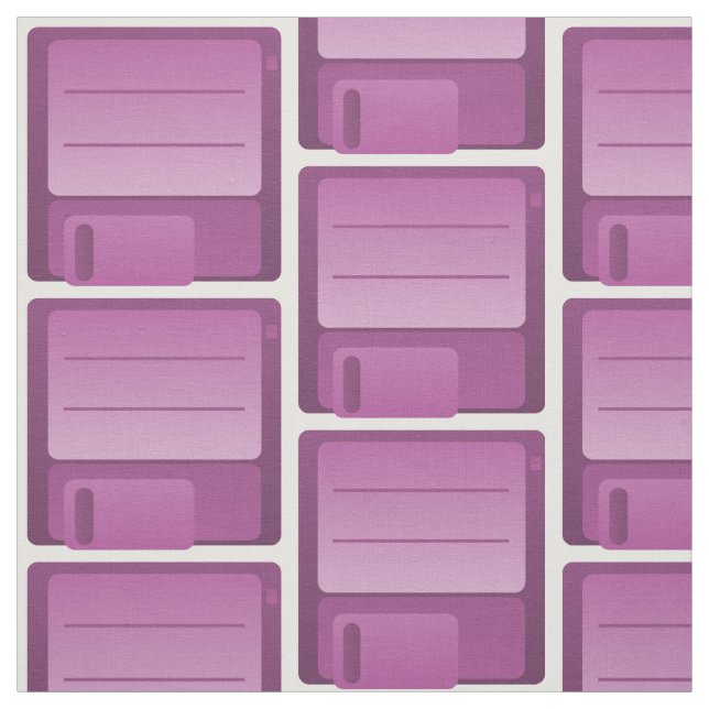Lila Diskettenmuster Stoff (Muster)