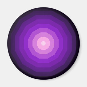 Lila Dodekagon Geometrische Zwölfseitige Form Magnet