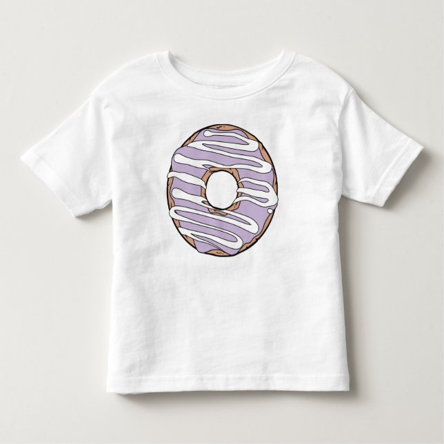 Lila Donut, Doughnut, Icing, Zuckerguss, Glaze Kleinkind T-shirt (Vorderseite)