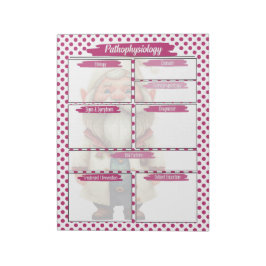 Lila Dr. Gnome Nursing - Pathophysiologie Temp Notizblock