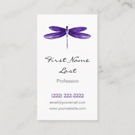 Lila Drache-Fliegen-Karten der Visitenkarte